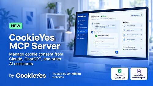 CookieYes launches its MCP Server, allowing users to check banners, run cookie scans, and approve consent updates directly from Claude, ChatGPT, and other AI assistants. CookieYes launches its MCP Server, allowing users to check banners, run cookie scans, and approve consent updates directly from Claude, ChatGPT, and other AI assistants.