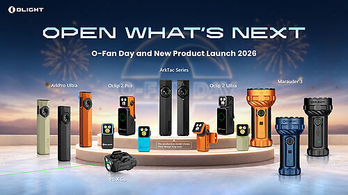 Olight unveils the new ArkTac Series and ArkPro Ultra in Amber Orange at O-Fan Day 2026 This image opens in the lightbox