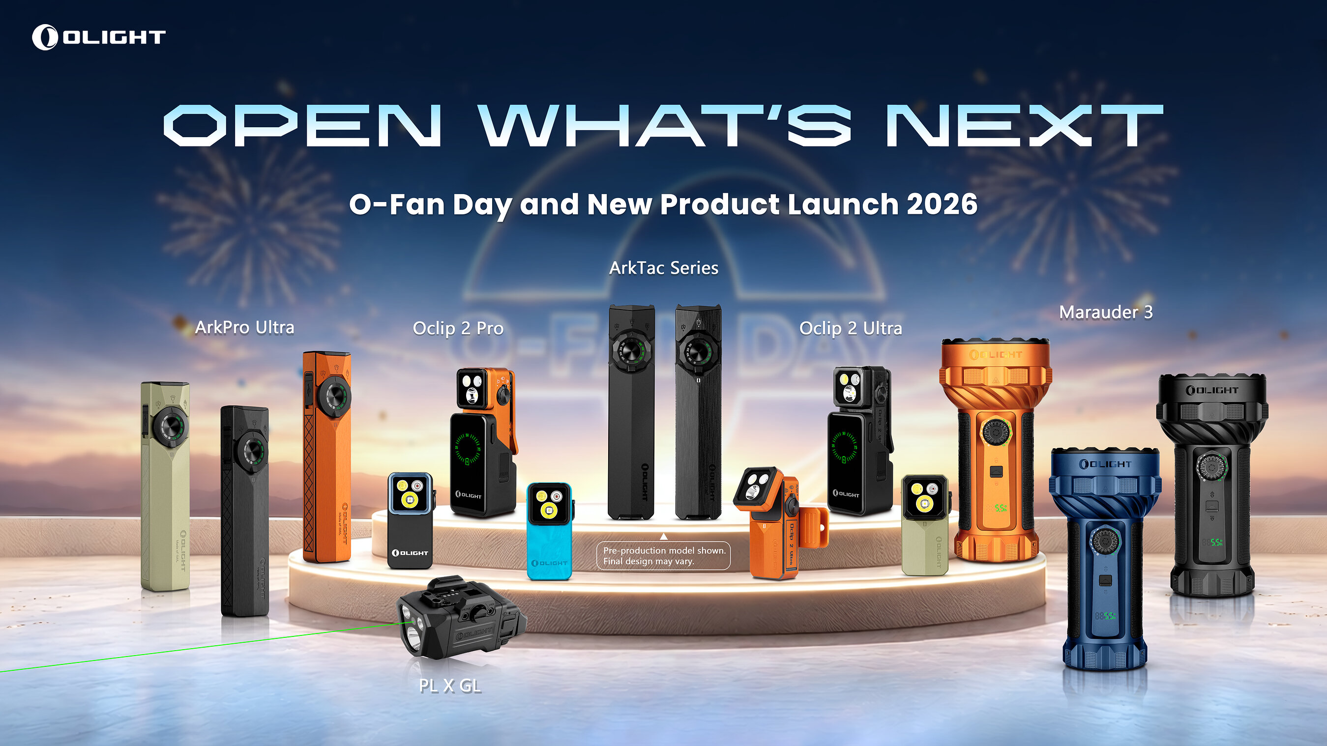 Olight dévoile la série ArkTac et le nouveau coloris de l'ArkPro Ultra lors de l'O-Fan Day 2026