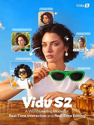ShengShu Technology Unveils Vidu S2, Bringing Real-Time Interaction and Editing to AI Video