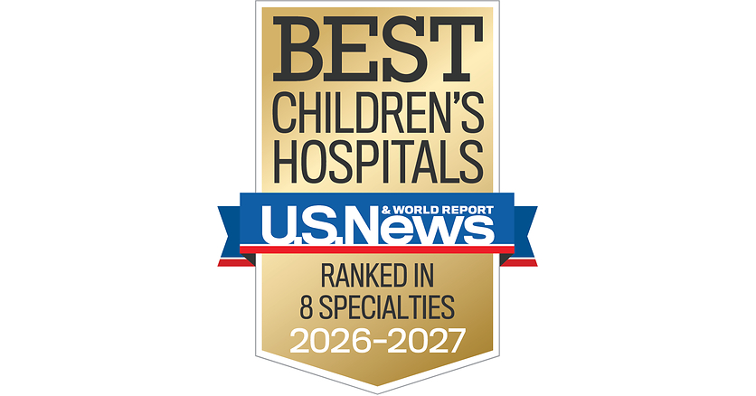 Nicklaus Children's Hospital is No. 1 Pediatric Hospital* in Florida in U.S. News & World Report 2026-2027 Rankings