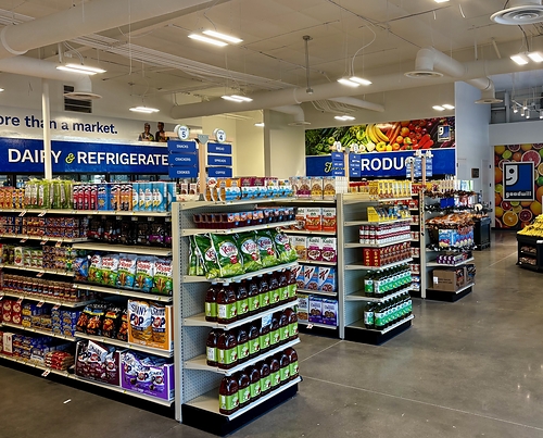 Goodwill Community Cupboard features a variety, including fresh fruits and vegetables and non-perishable foods.