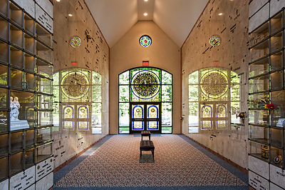 A peaceful expression of faith, beauty, and remembrance at **Maryrest Cemetery & Mausoleum in Mahwah, New Jersey**. Elegant marble crypts and glass-front cremation niches surround visitors with dignity and serenity, while magnificent stained-glass windows, sacred imagery, and liturgical artwork fill the mausoleum with color, light, and spiritual meaning. Every detail has been thoughtfully designed to create a reverent setting for prayer, reflection, and the lasting remembrance of loved ones. A peaceful expression of faith, beauty, and remembrance at **Maryrest Cemetery & Mausoleum in Mahwah, New Jersey**. Elegant marble crypts and glass-front cremation niches surround visitors with dignity and serenity, while magnificent stained-glass windows, sacred imagery, and liturgical artwork fill the mausoleum with color, light, and spiritual meaning. Every detail has been thoughtfully designed to create a reverent setting for prayer, reflection, and the lasting remembrance of loved ones.