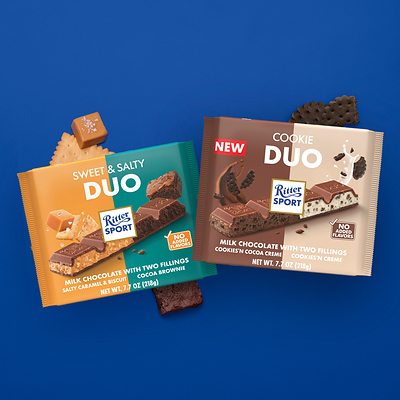 New Ritter Sport DUO bars landing at Target this fall.