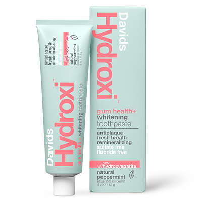 Davids Launches Hydroxi™ Gum Health+Whitening, a New Fluoride-Free Nano-Hydroxyapatite Toothpaste