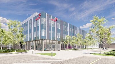 Rendering of Reckitt's New Jersey Research & Development Lab Site, Exterior View