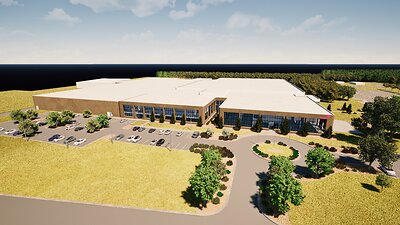 Rendering of Rendering of Reckitt's North Carolina Manufacturing Site, External View