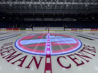 Athletica Sport Systems Deploys LiveLED In-Ice Display Technology at Guelph’s Sleeman Centre