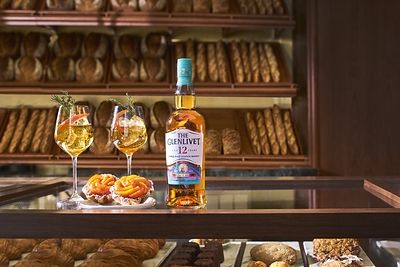 The Glenlivet 12 Year Old Provence Edition infused into Frenchette Bakery’s Tarte aux Pêches.