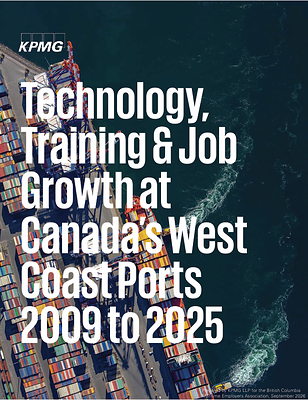 Waterfront workforce and cargo have grown more than 70% as Canada's West Coast ports continue to modernize, new report finds
