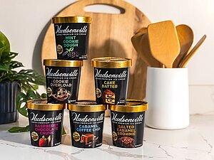 GET REAL ABOUT YOUR ICE CREAM WITH HUDSONVILLE'S SUPER PREMIUM PINTS
