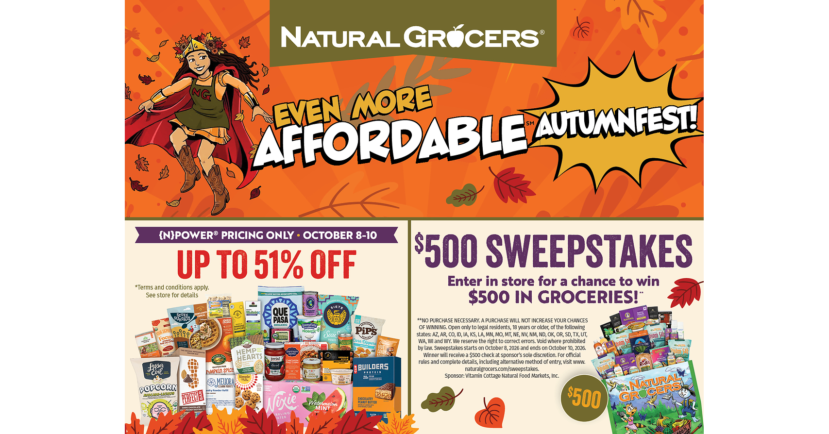 Celebrate Autumnfest With Natural Grocers®, Oct. 8-10, 2026