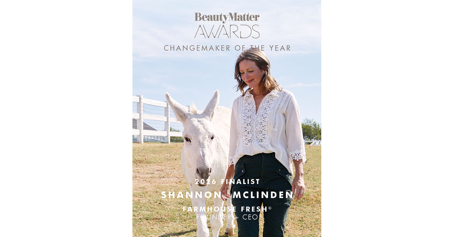 FarmHouse Fresh Founder Shannon McLinden Named BeautyMatter Changemaker of the Year Finalist