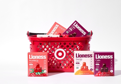Lioness, the first functional fruit snack made specifically for women, with functional ingredients designed to support every part of her day. 