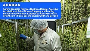 Aurora Cannabis Provides Business Update; Accretive Acquisition of Safari Flower Company and Leading European Performance Expected to Fuel International Growth in the Fiscal Second Quarter 2027 and Beyond