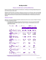 Fluzone High-Dose - Backgrounder Influenza, Canadian Seniors and Fluzone® High-Dose 