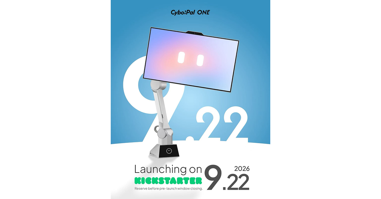 CyboPal ONE, the World's First Desktop Robotic Terminal, to Launch on Kickstarter Sept. 22