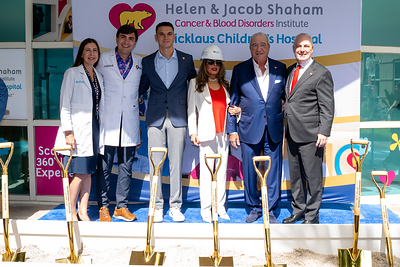 Nicklaus Children’s Hospital Breaks Ground on Future Home for The Helen & Jacob Shaham Cancer & Blood Disorders Institute