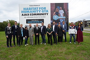 Ajax Council welcomes Habitat for Humanity GTA affordable homeownership project