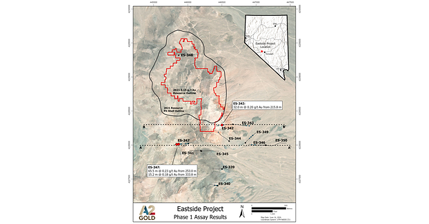 A2GOLD IDENTIFIES NEW GOLD ZONE MINERALIZATION SOUTHWEST OF MCINTOSH AND EXTENDS EXISTING MINERALIZATION AT EASTSIDE