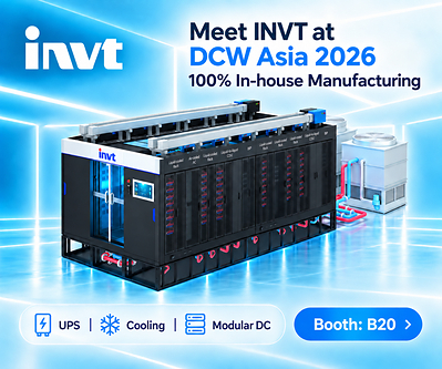 INVT giới thiệu các giải pháp nguồn điện và làm mát bằng chất lỏng phục vụ hiện đại hóa trung tâm dữ liệu tại Data Centre World Asia 2026 ảnh 1 INVT giới thiệu các giải pháp nguồn điện và làm mát bằng chất lỏng phục vụ hiện đại hóa trung tâm dữ liệu tại Data Centre World Asia 2026 ảnh 1