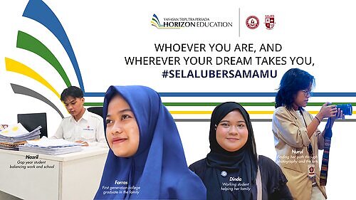 Pertumbuhan Kalbis University dan Horizon University didorong oleh kisah nyata para mahasiswa yang memilih untuk terus melangkah dan tidak membiarkan keadaan membatasi mereka. Farras dan Dinda adalah contoh mahasiswa yang terus berjuang dan mengejar berbagai kemungkinan untuk masa depan mereka.