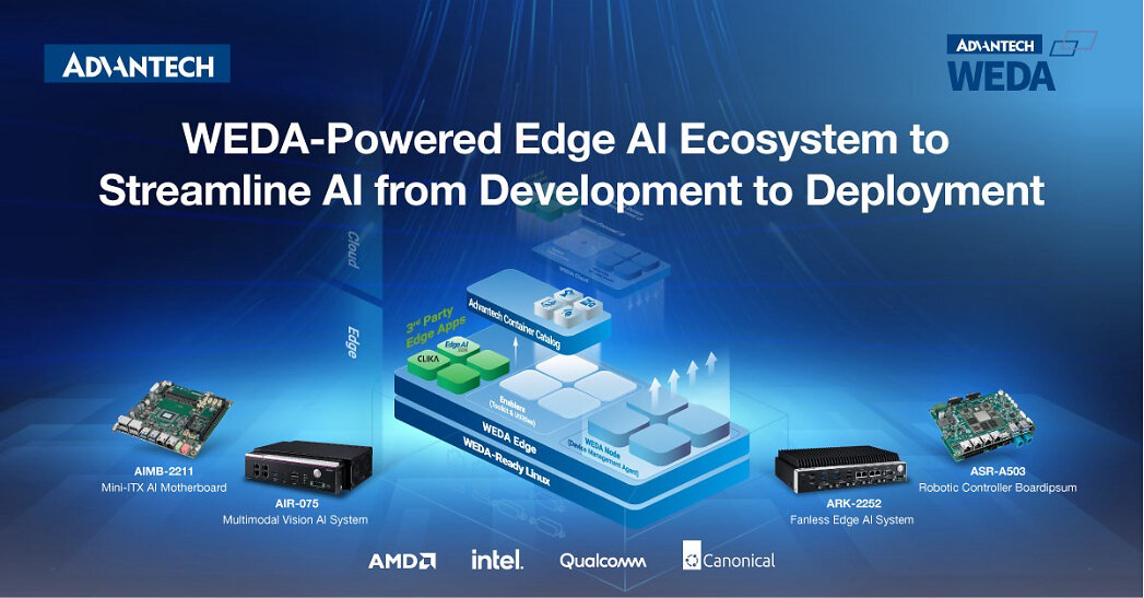 Advantech Expands WEDA-Powered Edge AI Ecosystem with Intel, Qualcomm, and AMD