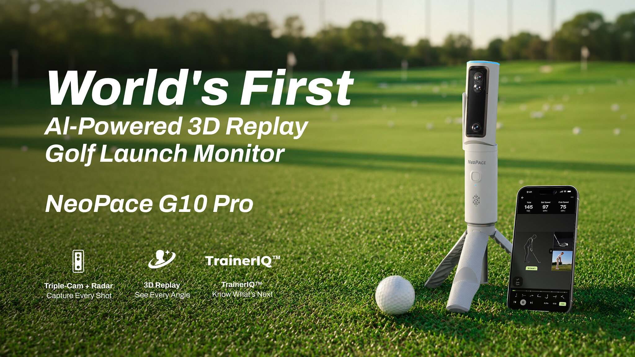 NeoPace startet KI-gestützten Golf-Launch-Monitor auf Kickstarter