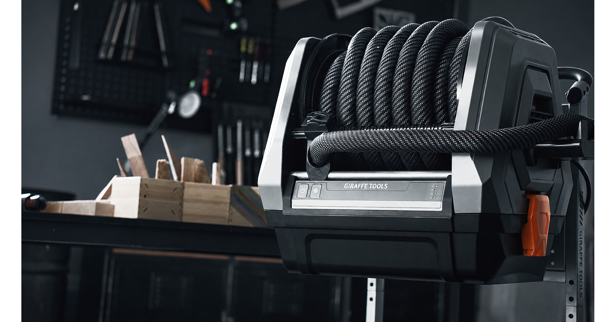 Giraffe Tools Launches GrandFlux™, a Wall-Mounted Vacuum System That Delivers Suction and Power Through One Retractable Hose