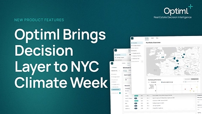 Optiml to Showcase the Optiml Decision Layer at NYC Climate Week’s Sustainable Real Estate Forum