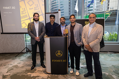 FinMet team members at the official launch of FinMet.sg in Singapore on 2 September 2026. The platform enables customers in Singapore to purchase and manage physical gold online from one gram. FinMet team members at the official launch of FinMet.sg in Singapore on 2 September 2026. The platform enables customers in Singapore to purchase and manage physical gold online from one gram.