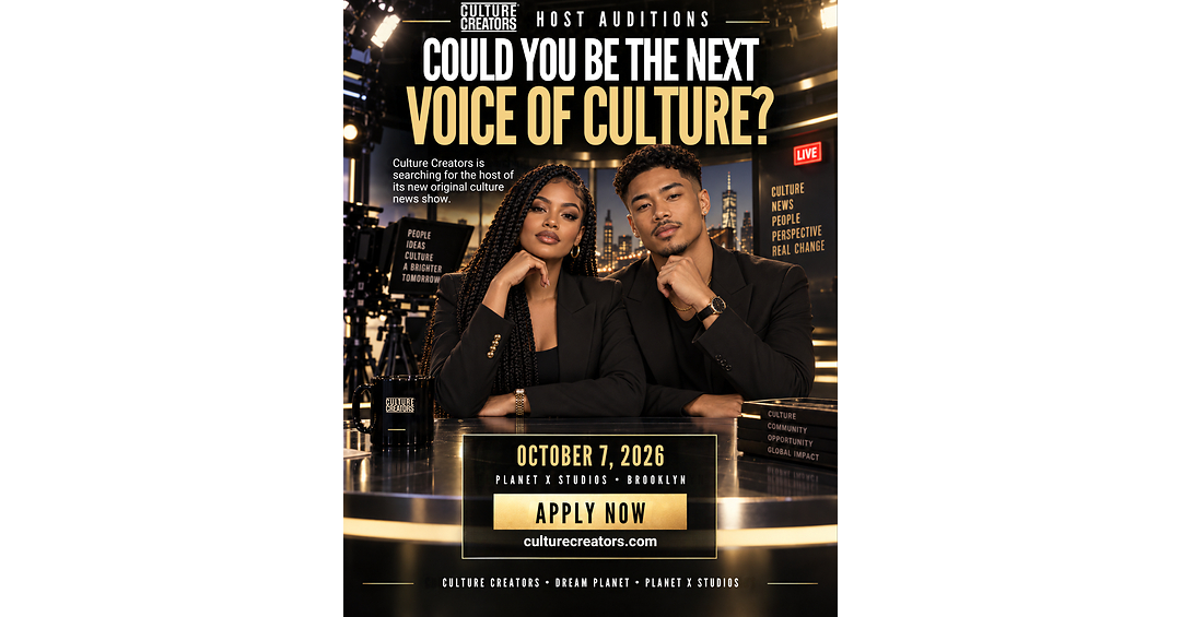 Culture Creators and Dream Planet Announce Original News Show and October 7 Casting Call