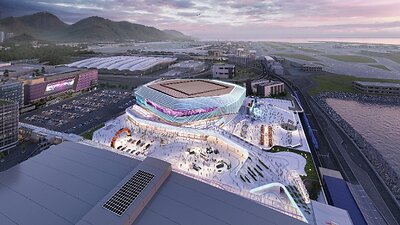 亞博館二期旗艦級室內多用途場館可容納超過 20,000名觀眾。