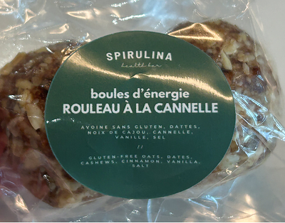 Boule d'énergie rouleau à la canelle