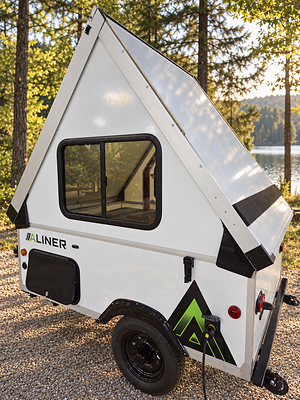 The Aliner Alite has returned—refreshed, reimagined and ready for the road ahead.   Just 672 pounds, full interior height, and garageable convenience.