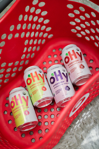 oHy makes a splash at Target with nationwide launch of its hydrogen sparkling water.
