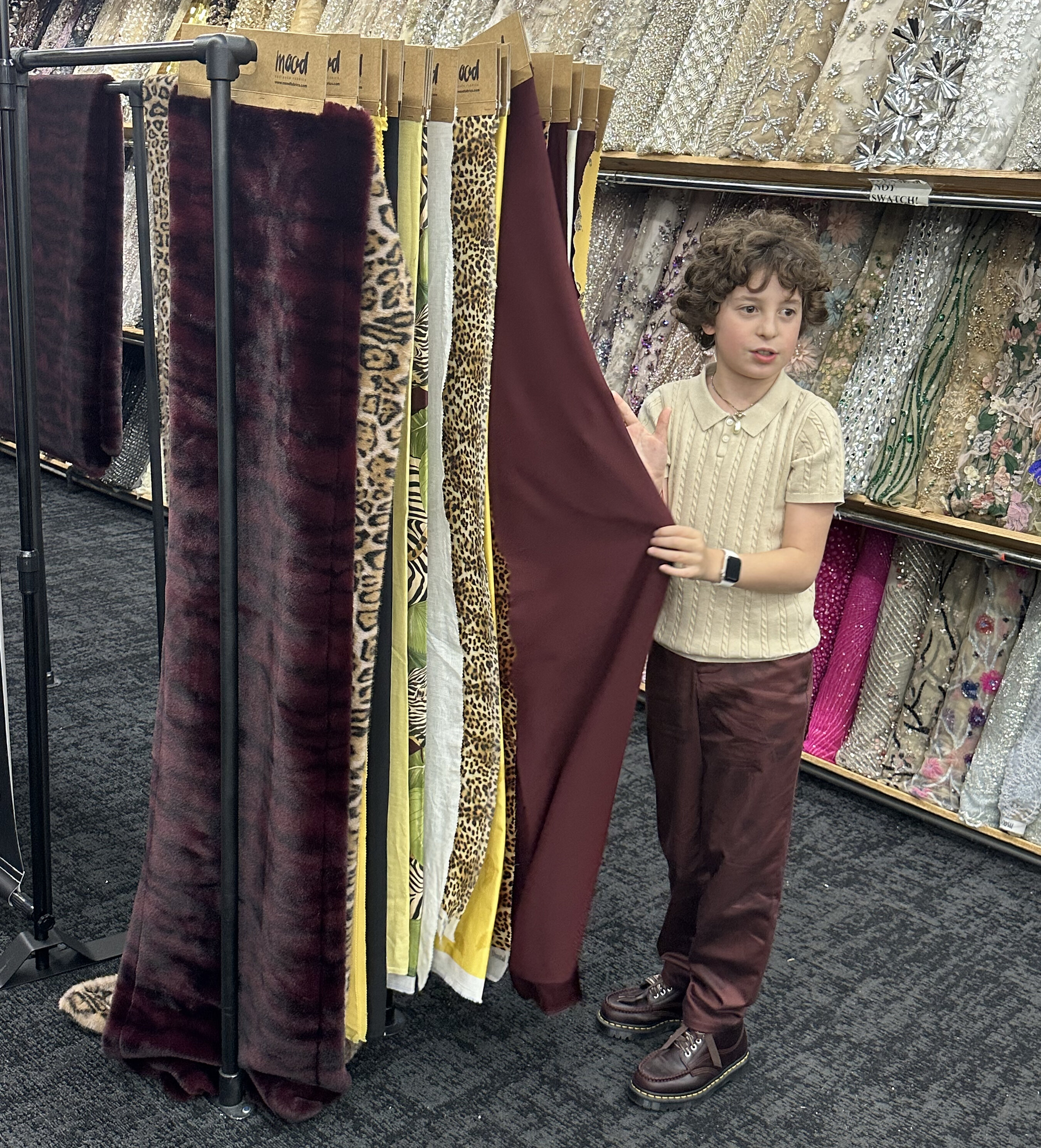 10-jähriger Designer bringt Stoffkollektion mit Mood Fabrics heraus