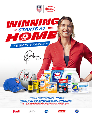 Henkel celebrates the passion for soccer with U.S. National Team promotions and chances to win exciting prizes, including signed jerseys by soccer legend, Alex Morgan