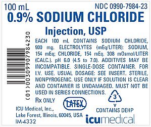 Otsuka ICU Medical LLC Issues Voluntary Nationwide Recall of 0.9% Sodium Chloride Injection, USP Due To a Product Mix-up with 10 mEq Potassium Chloride Injection