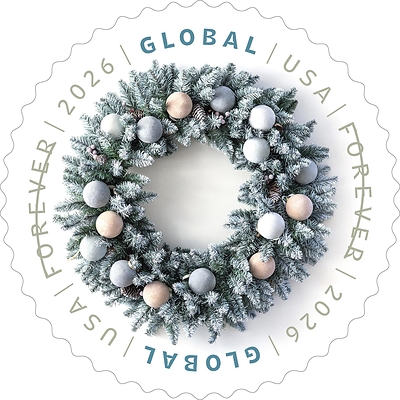 Postal Service Issues Winter Wreath Stamp