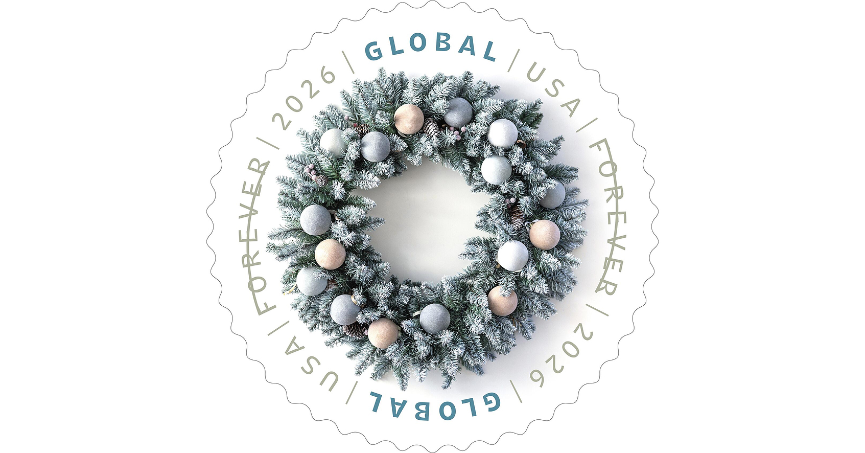 Postal Service Issues Winter Wreath Stamp