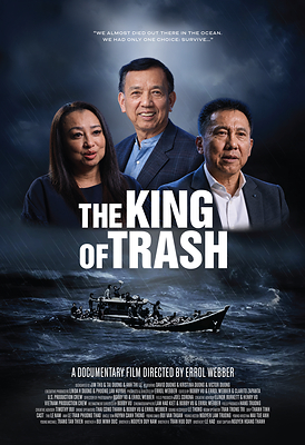The official poster for The King of Trash, a documentary tracing David Duong’s journey from refugee displacement after the fall of Saigon to rebuilding a life, family, and business in America.