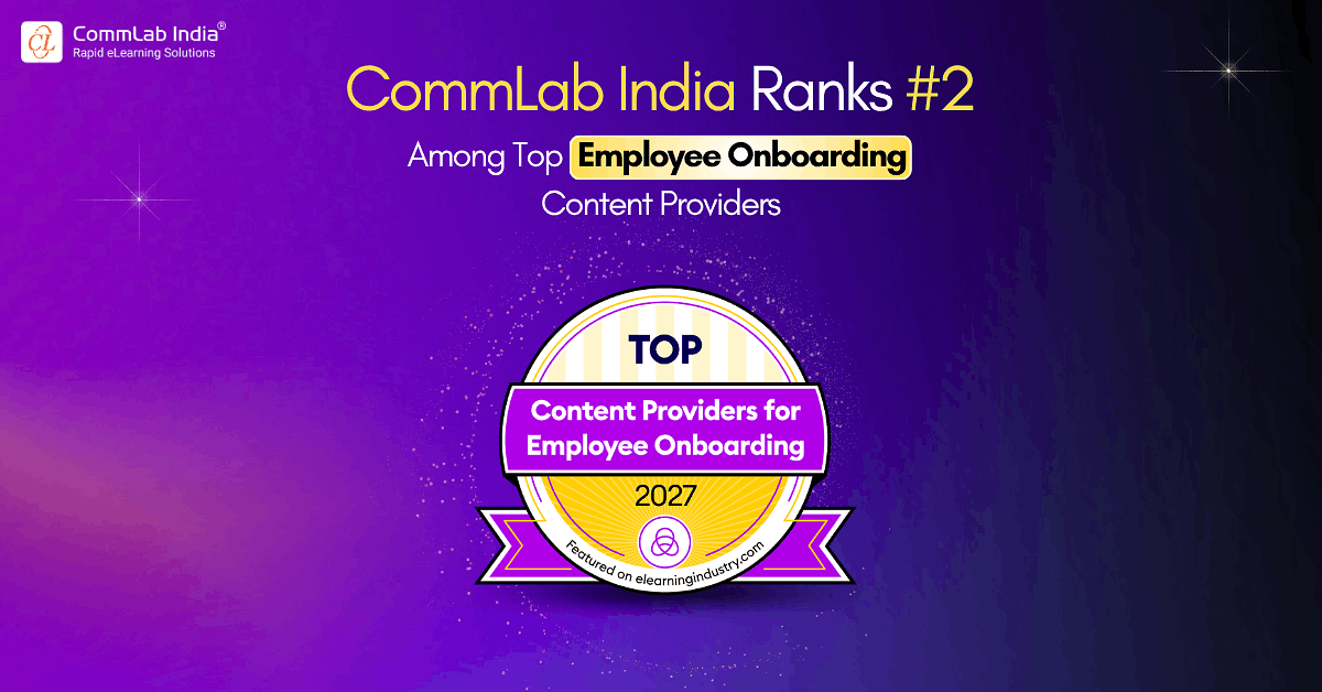 CommLab India Ranks #2 Among Top Employee Onboarding Content Providers