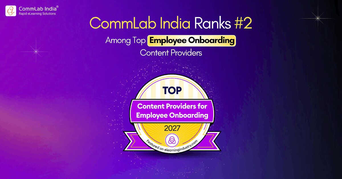 CommLab India auf Platz 2 der Anbieter für Onboarding-Inhalte