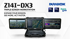 Durabook Announces the Z14I-DX3 Rugged Mobile Laptop, a Triple-display, Workstation-class, Edge AI Laptop