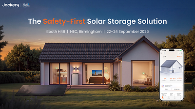 Jackery Debuts at Solar &amp; Storage Live UK 2026, Unveiling SolarVault 3 Home Battery and Joining Solar Energy UK