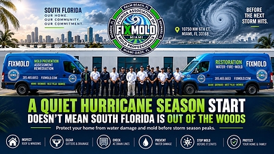 The Atlantic Just Set a Record for Its Latest First Hurricane Ever. FixMold Miami Shares a South Florida Storm-Prep Checklist