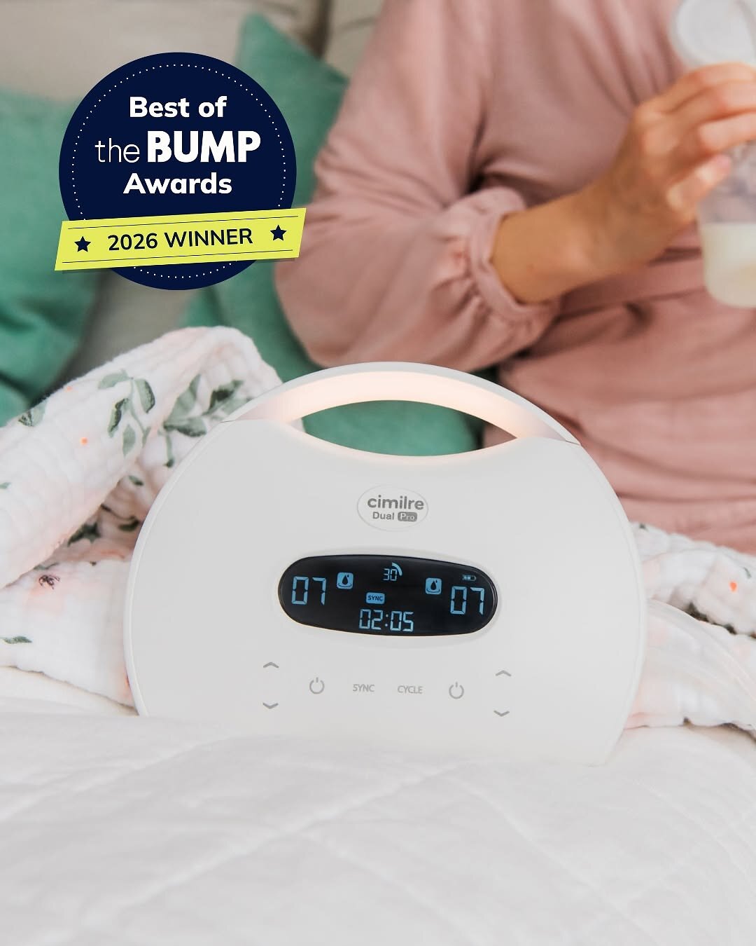 Cimilre S7 Dual Pro Breast Pump Named Best of The Bump in 2026 for Uneven Output