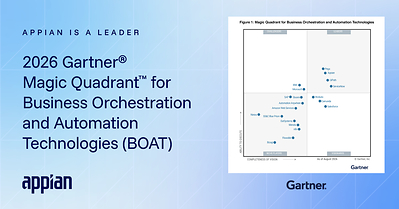 2026 Gartner® Critical Capabilities™ for Business Orchestration and Automation Technologies Report Ranks Appian #1 for the Deterministic Workflow Automation Use Case and Platform Consolidation Use Case
