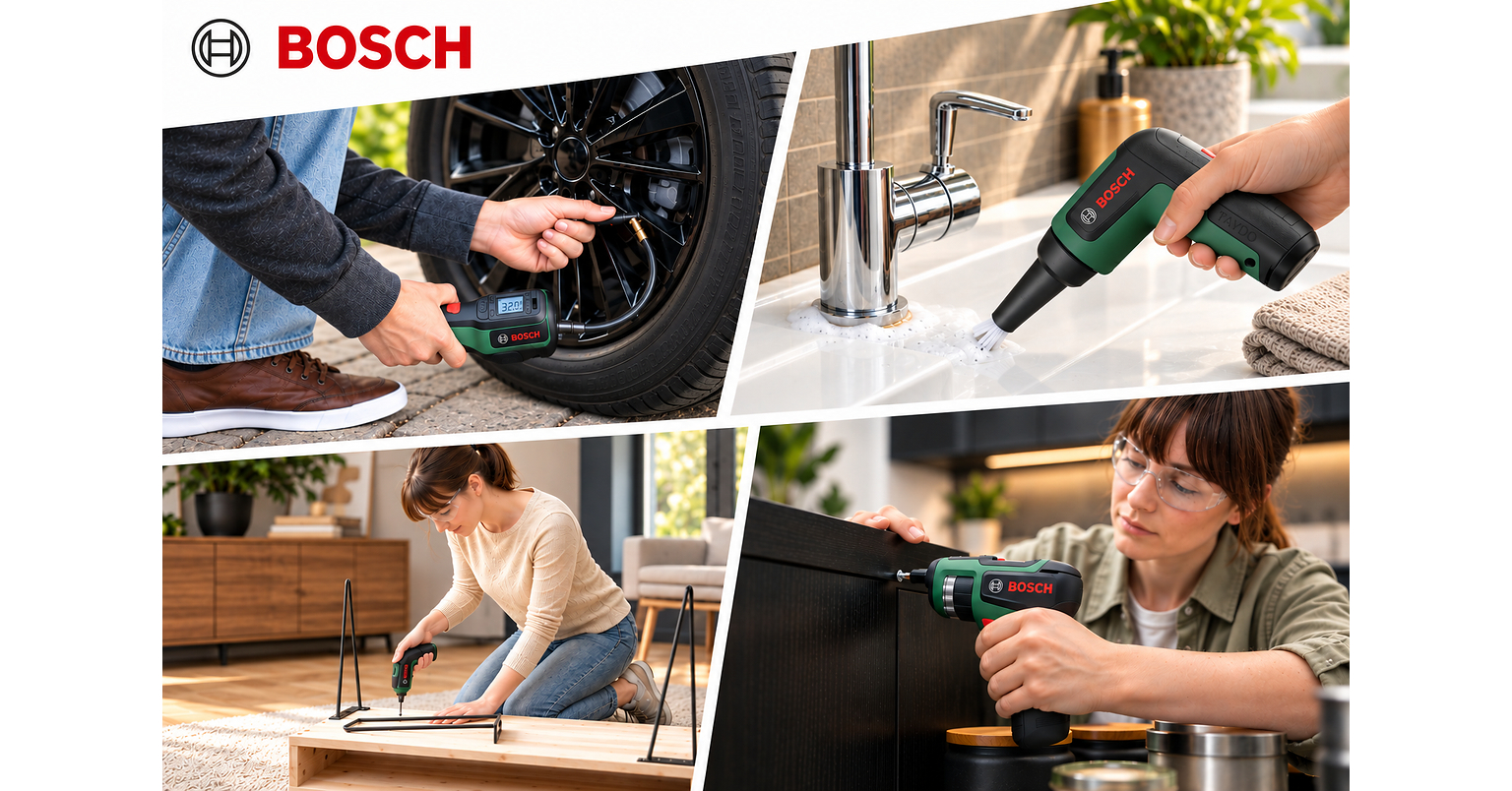 Bosch Brings Cordless Convenience to Tackle Everyday Home Tasks with New Compact Tools